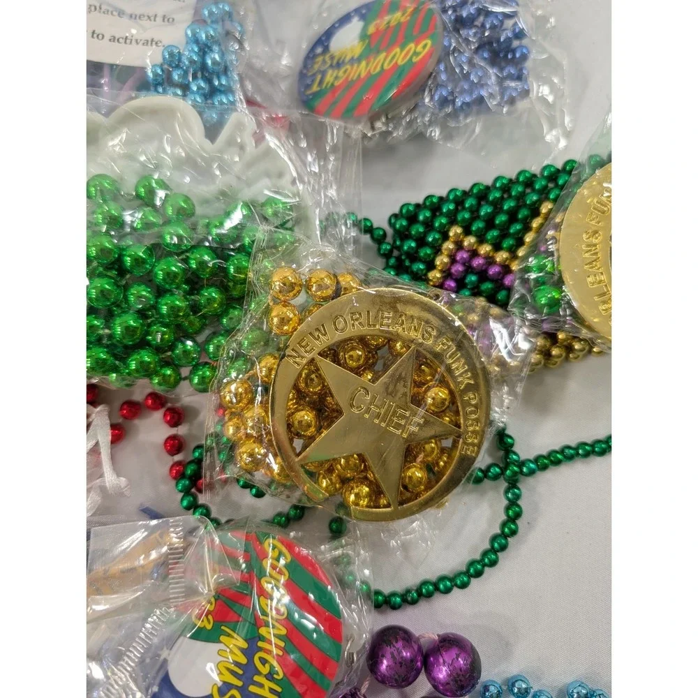 5 Pound‎ Lot Of Authentic Mardi Gras Beads From New Orleans  Tucks And More